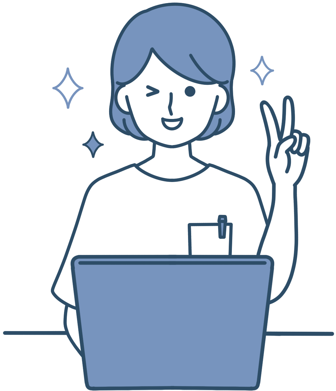 オンライン予約のイラスト
