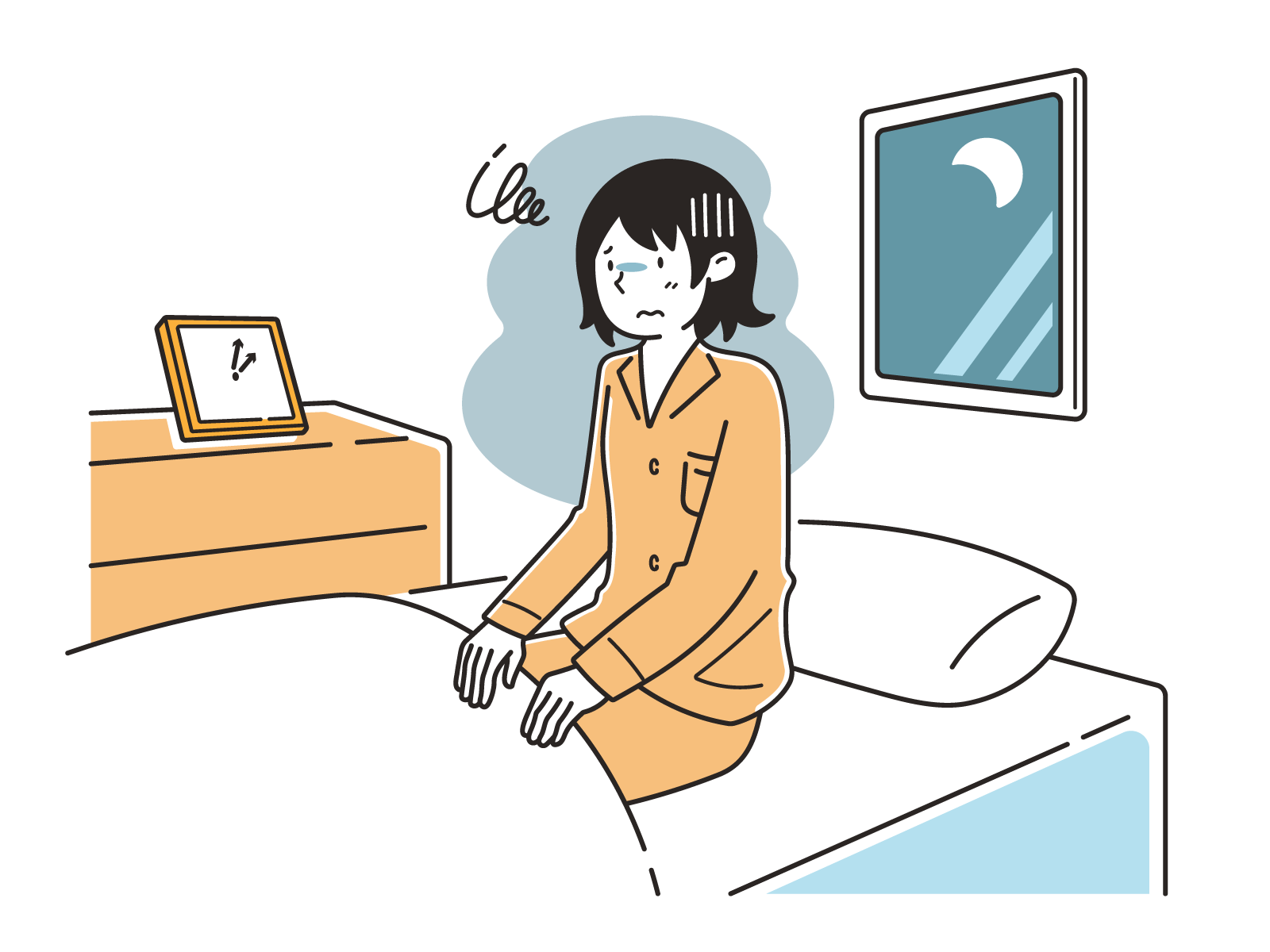 深い睡眠のイラスト